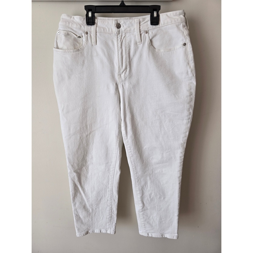 Madewell White Cropped Ankle Jeans